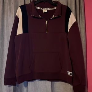 Pink VS quarter zip